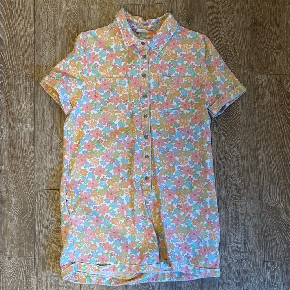 Storia Floral Jumpsuit in Pink and Orange